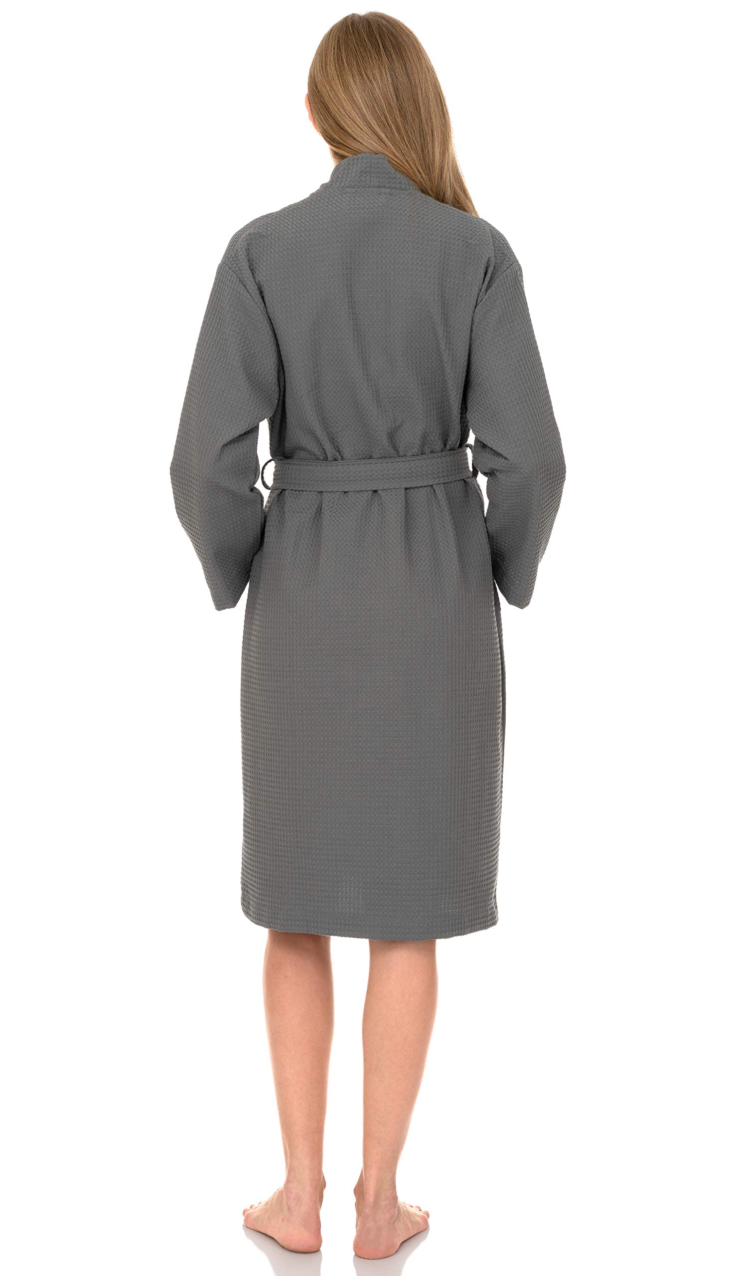 TowelSelections Women's Waffle Kimono Spa Bathrobe - Soft & Cozy Bath Robe for Women | Perfect for Spa, Relaxation & Lounging at Home