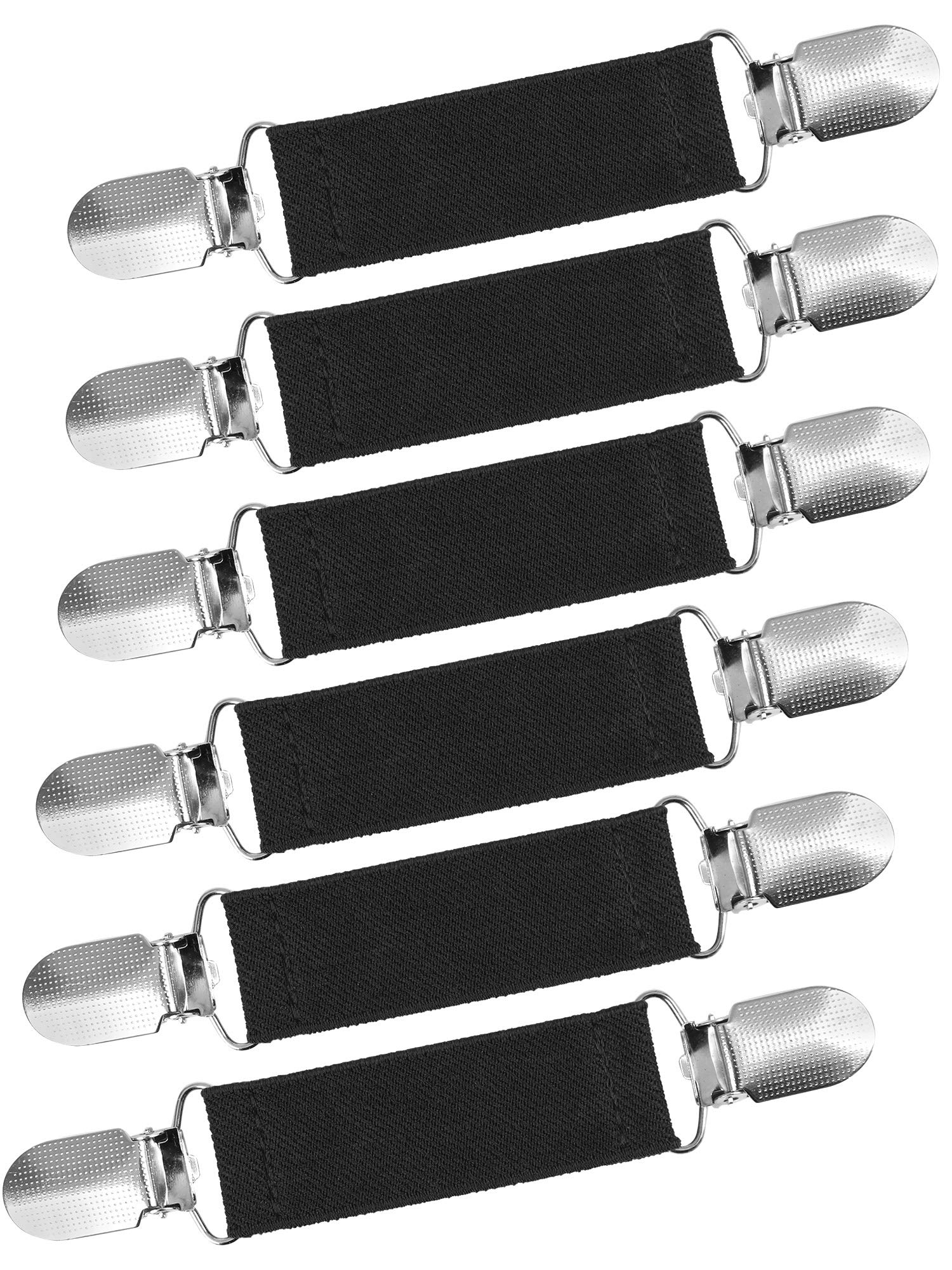 Fashion Stainless Steel Dress Clips - 6 Pack for Gloves & Garments - Secure Fit