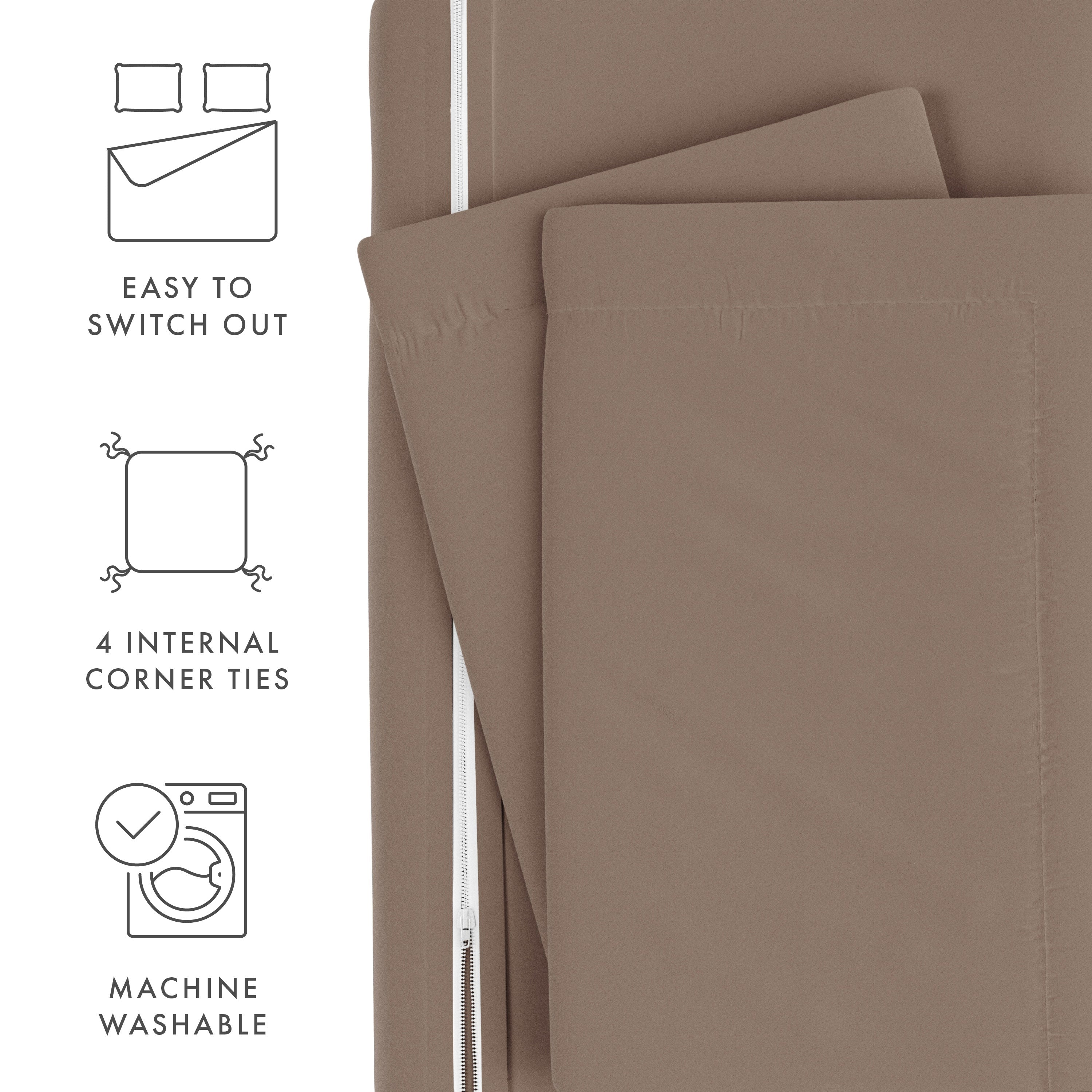 Premium 3-Piece Duvet Cover Set - Soft & Breathable Bedding for All Seasons | Perfect for Master Bedroom, Guest Room & Dorm Decor