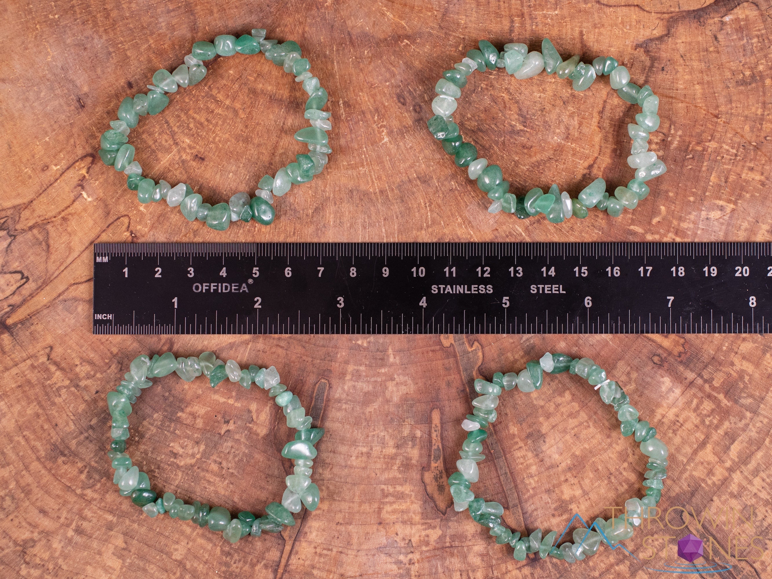 Green Aventurine Crystal Bracelet - Natural Chip Bead Bracelet for Women, Handmade Healing Stone Jewelry for Stress Relief & Positive Energy (E1318) - Perfect for Meditation, Yoga & Spiritual Gifts