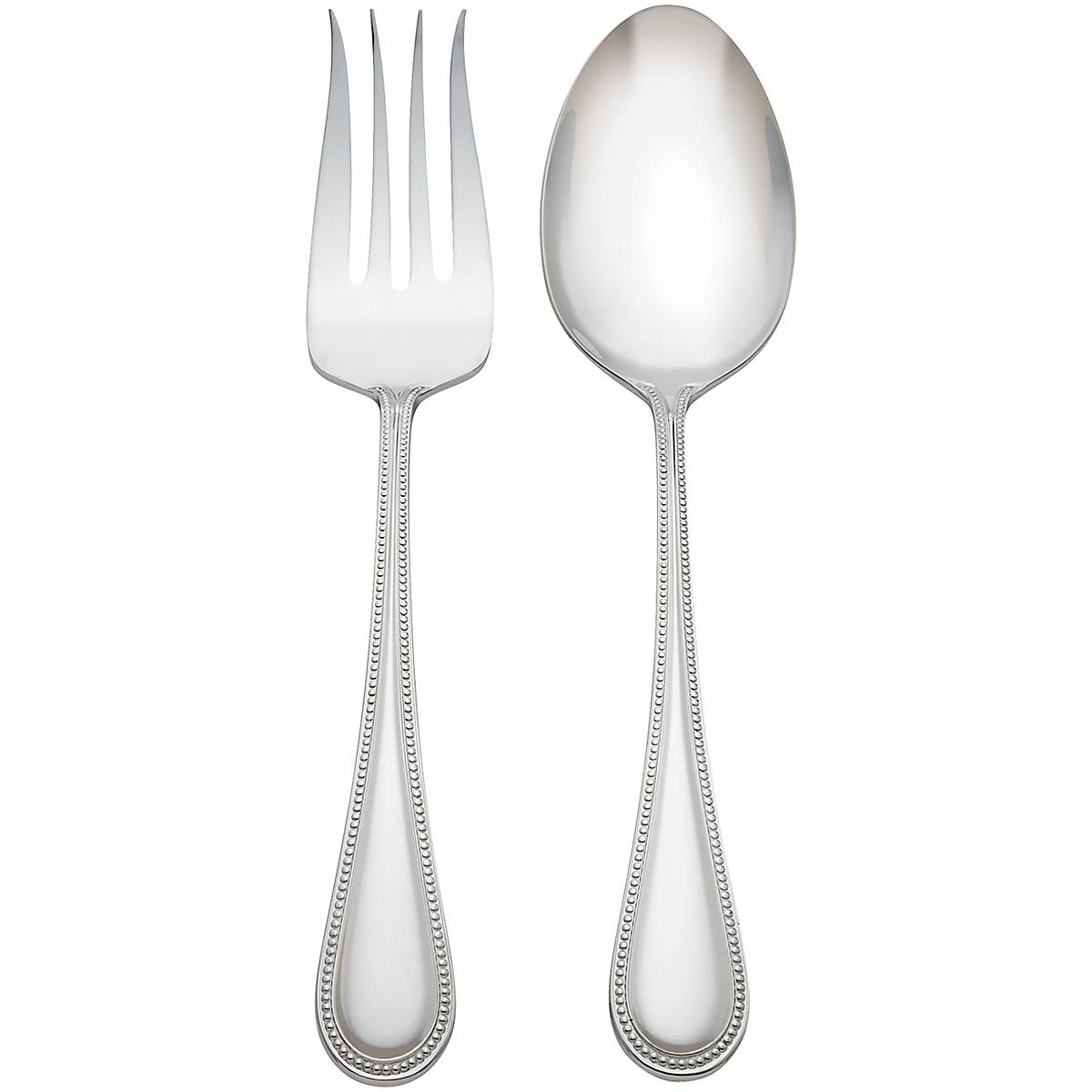Lyndon 2-Piece Stainless Steel Salad Serving Set - Perfect for Dinner Parties, Picnics & Buffets