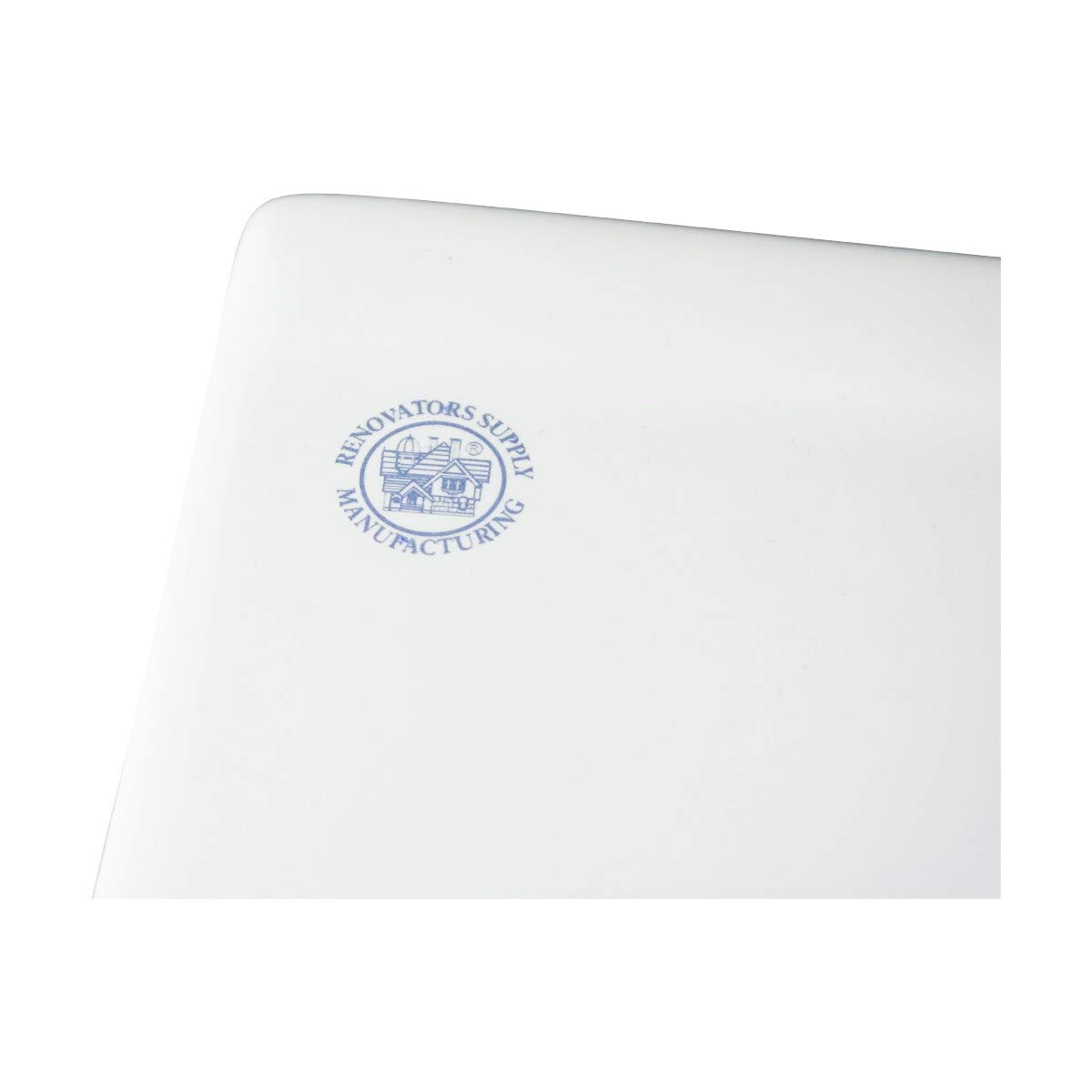 Luke 24-Inch White Porcelain Drop-In Bathroom Sink with 4-Inch Centerset Faucet Holes - Perfect for Bathroom Renovations, Guest Baths, and Modern Home Upgrades