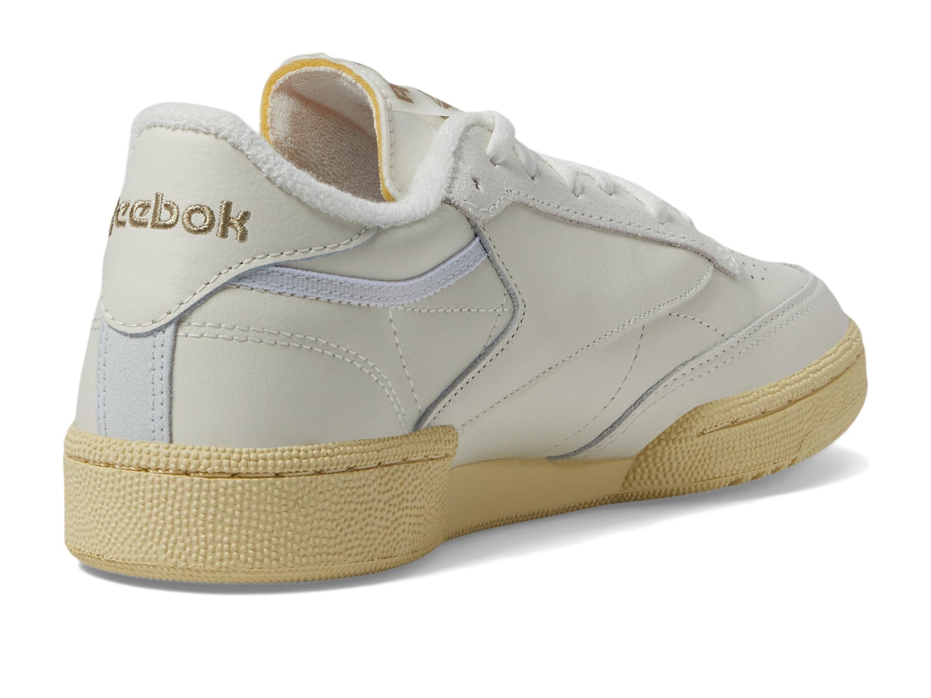 Reebok Women's Club C 85 Vintage White Leather Sneakers - Classic Retro Athletic Shoes for Casual Wear, Gym & Street Style Fashion