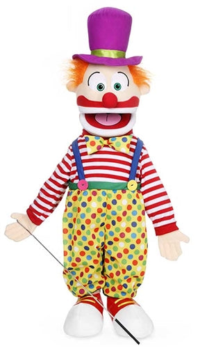 Charlie the Clown Large 75cm Hand Puppet - Premium Puppet Theater Toy for Kids, Storytelling & Interactive Play (Code 31) | Perfect for Birthday Parties, Classroom Activities & Family Entertainment