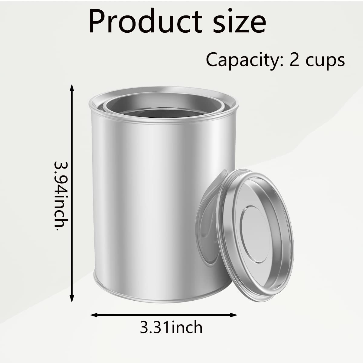 8-Piece 1 Pint Empty Metal Paint Cans with Lids (2 Cup Capacity) - DIY Paint Storage Containers for Artists, Hobbyists & Home Improvement Projects - Perfect for Acrylics, Oil Paints & Craft Supplies Organization