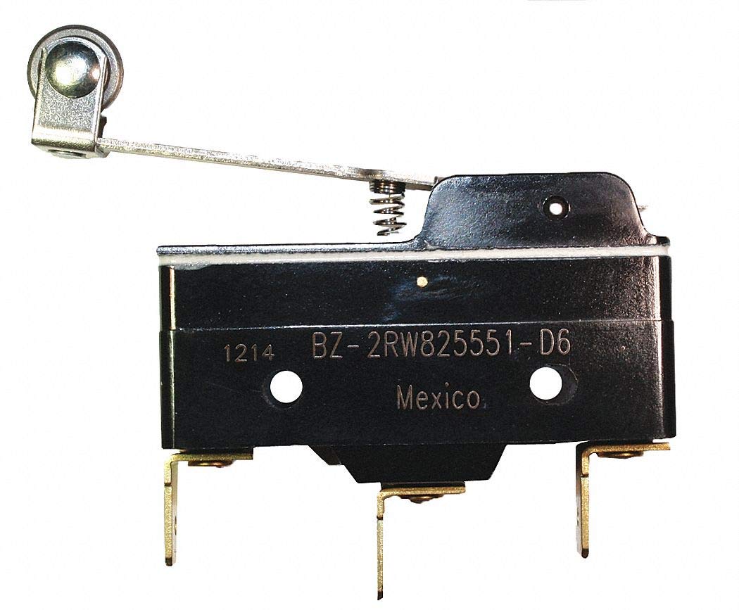 Honeywell BZ-2RW825551-D6-1 Industrial Snap Action Switch, 15A 240V Lever with Long Roller - Durable Electrical Component for Machinery, Automation & Control Systems