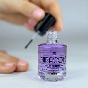 Miracle Gloss Top Coat - Quick Dry, Non-Yellowing, Long Lasting for Nail Polish Protection - Salon & Home Use