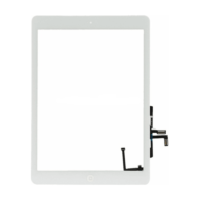 Original Apple iPad Air 1st Generation A1474/A1475 Touch Screen Digitizer Glass with Home Button - White Replacement Part for DIY Repair | Perfect for Cracked Screen Fixes & Device Restoration