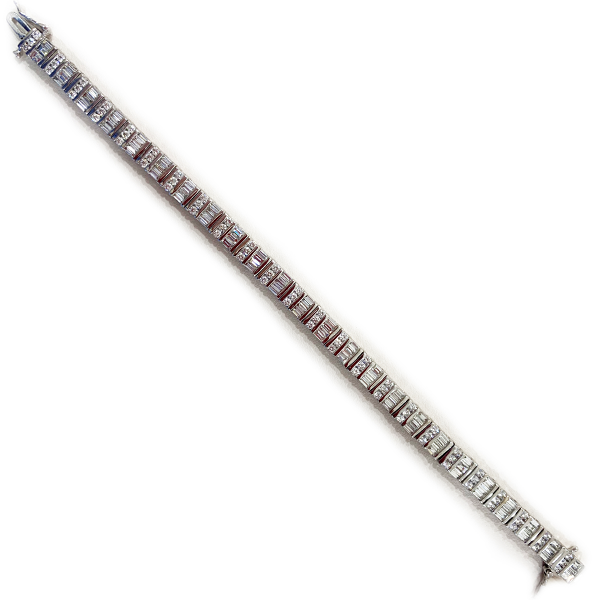 14K White Gold Diamond Bracelet for Women - Elegant & Dainty Tennis Bracelet - Perfect for Weddings, Anniversaries & Special Occasions