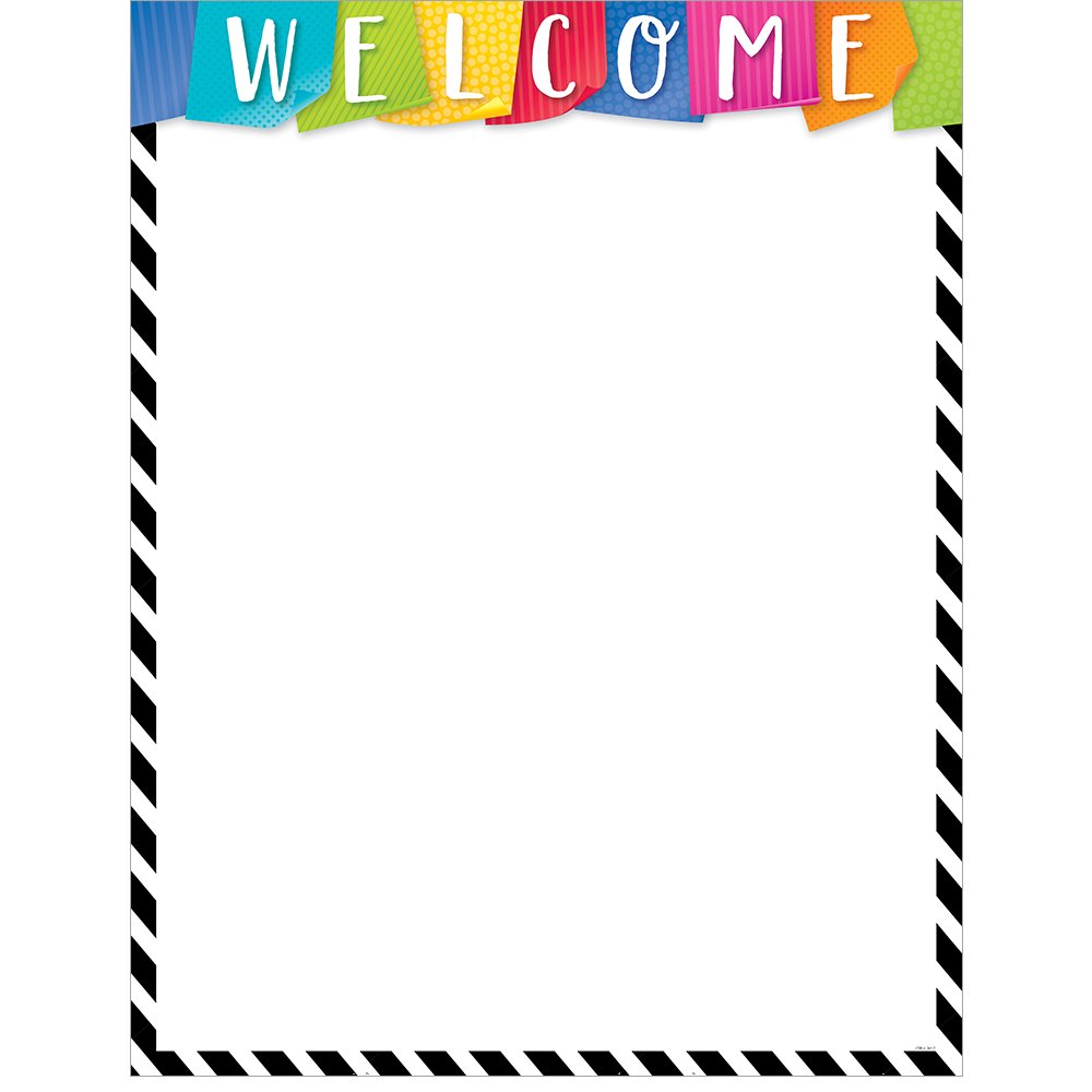 Creative Teaching Press Bold & Bright Welcome Chart (2846) - Colorful Classroom Decor for Bulletin Boards, Preschool & Elementary School