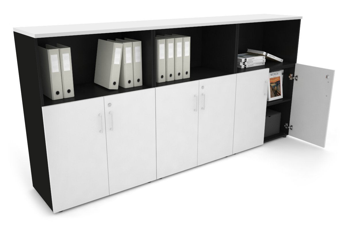 Medium Storage Cabinet with Small Doors - 2400W x 1170H x 450D - Perfect for Uniform Storage in Offices, Schools, and Retail Spaces