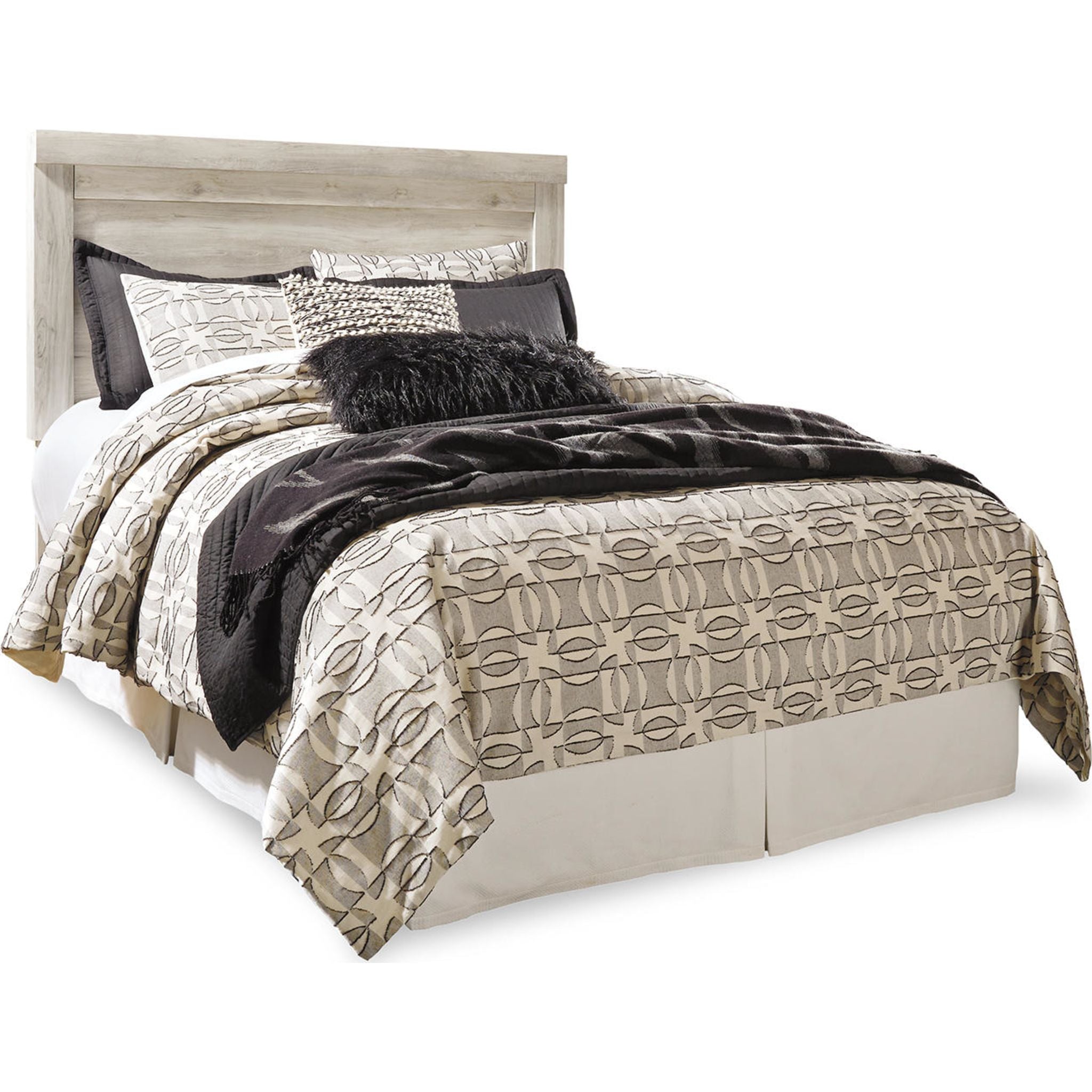 Bellaby Upholstered Panel Headboard - Queen Size Bed Frame Headboard with Nailhead Trim for Bedroom Decor | Perfect for Master Bedroom, Guest Room & Apartment