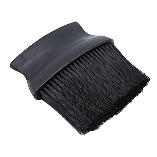 Professional Barber Neck Duster Brush for Hair Cutting - Soft Bristle Neck Cleaning Brush for Salon & Home Use - Black Barber Tool for Stylists & DIY Haircuts - Perfect for Removing Hair Clippings After Trims