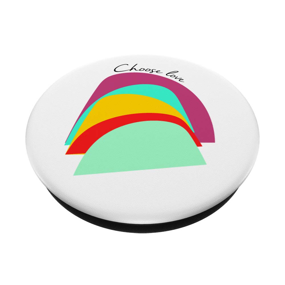 Modern Rainbow PopSocket Phone Grip - Expandable Stand for iPhone & Android - Perfect for Selfies, Videos & Secure Phone Handling