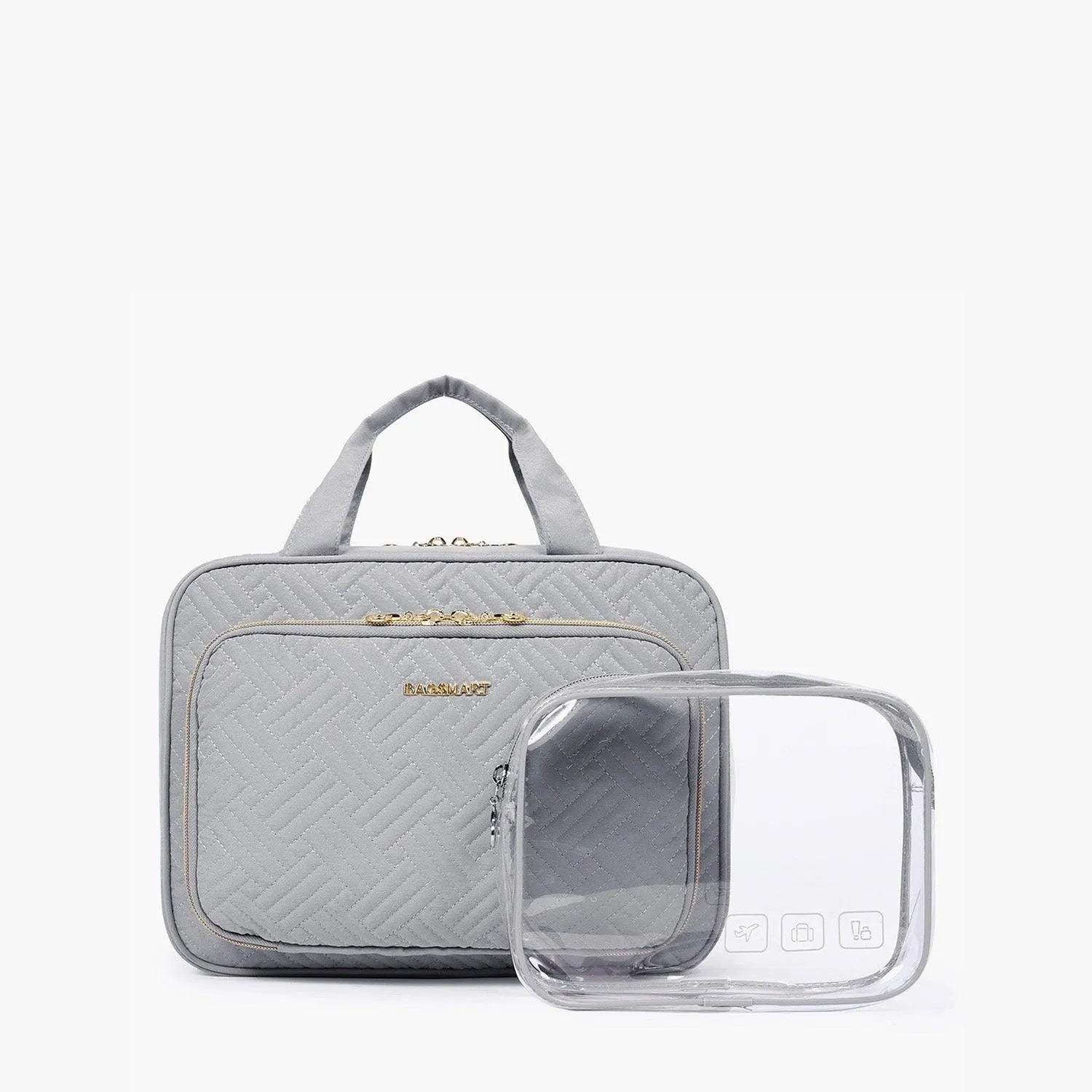 Space Saver Pro Hanging Toiletry Bag - Waterproof Travel Cosmetic Organizer for Bathroom, Camping & Gym - Compact Hanging Toiletry Case with Multiple Pockets