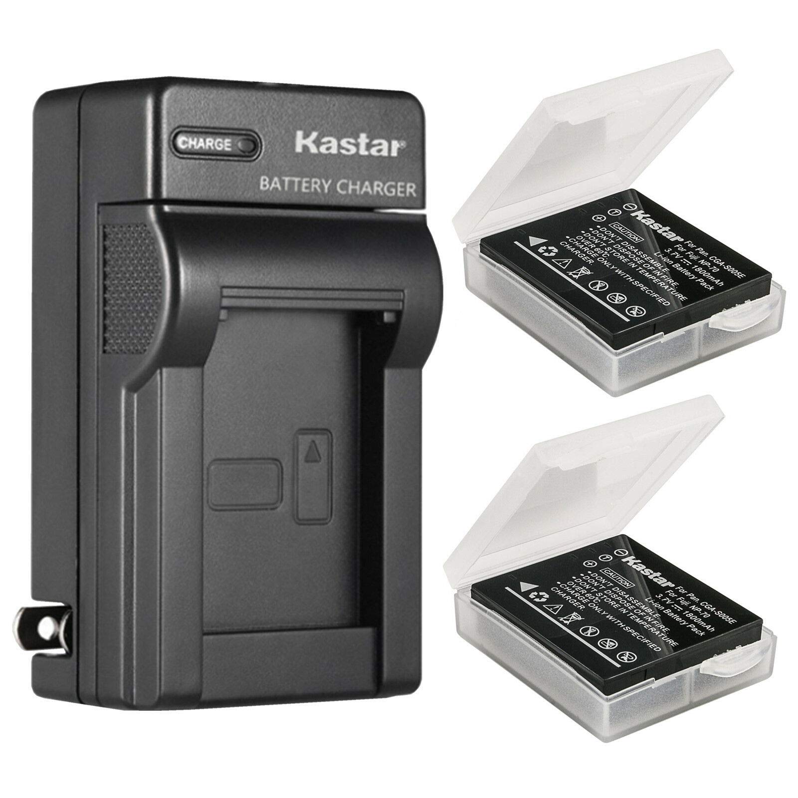 Kastar 2-Pack Replacement Battery and AC Wall Charger for Samsung IA-BH125C - Compatible with Samsung HMX-R10, HMX-R10BP, HMX-R10EDC, HMX-R10SP Digital Cameras - Perfect for Travel Photography, Vlogging, and Outdoor Shooting