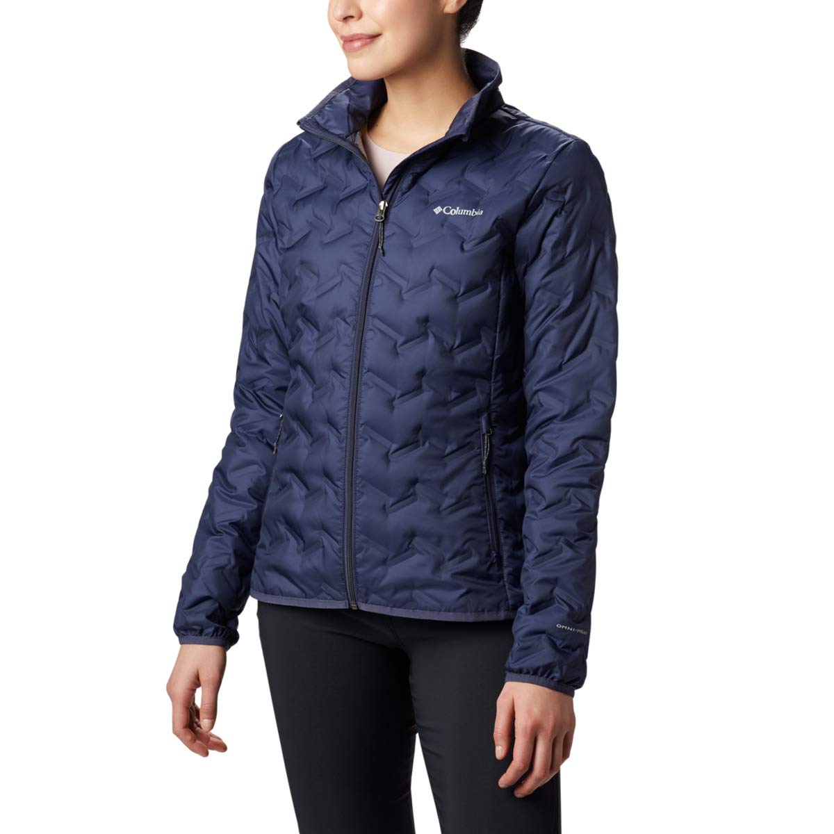 Columbia Women's Delta Ridge Down Jacket - Lightweight Waterproof Winter Coat with Omni-Heat Thermal Reflective, Perfect for Skiing, Hiking & Cold Weather Outdoor Activities