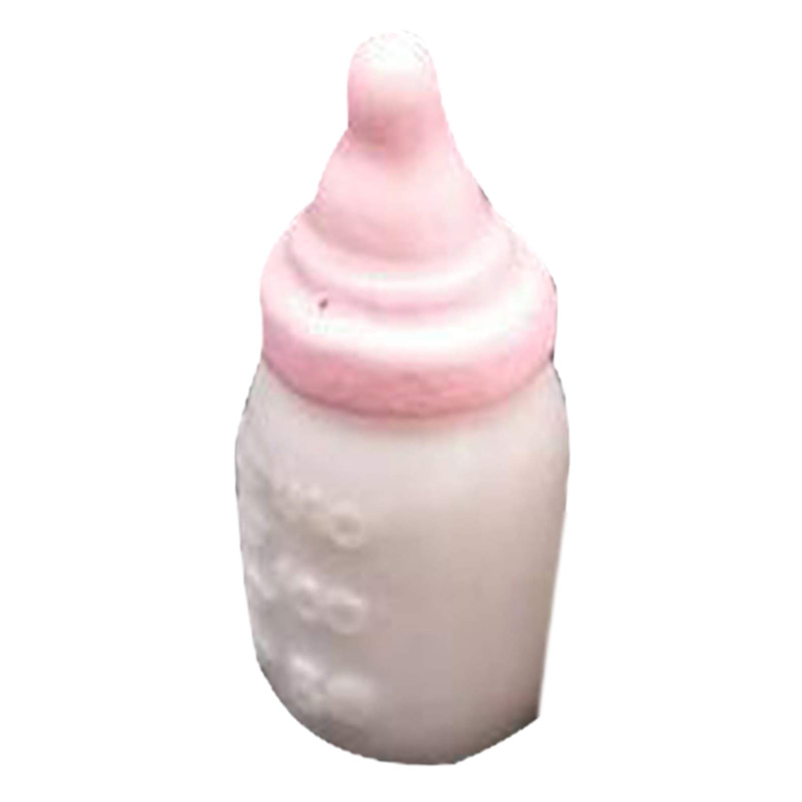 1/12 Scale Miniature Milk Bottle Toy for Dollhouse - Realistic Feeding Bottle Model, Creamy Color (0.5