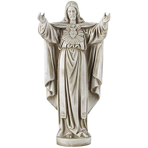 Design Toscano Sacred Heart Religious Garden Statue - 10