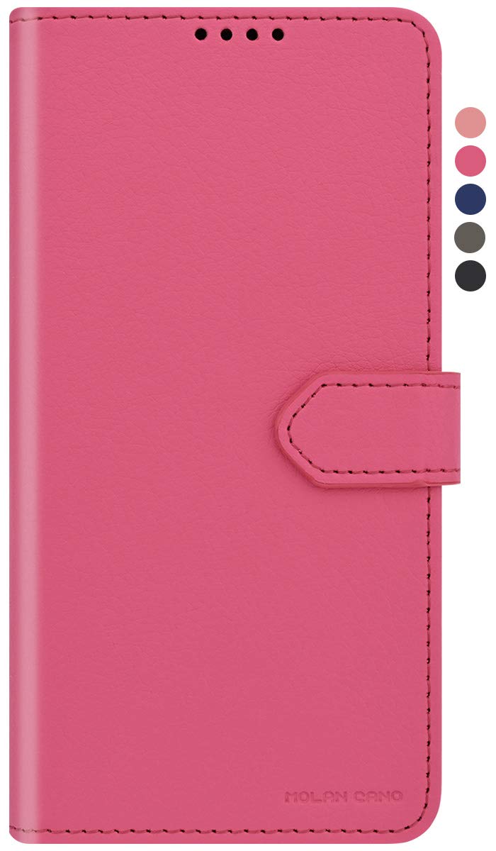 Qoosan iPhone 11 Pro Max Wallet Case - Premium PU Leather Flip Cover with Card Slots for Women & Men (Hot Pink) | Perfect for Everyday Use, Travel & Business Meetings
