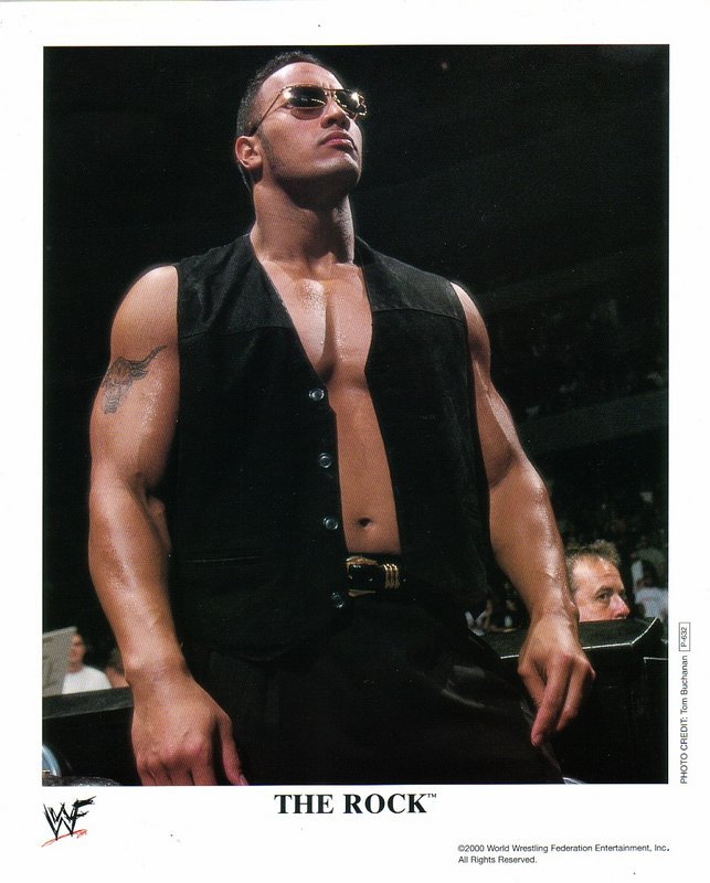 2000 The Rock P632 Colorful Action Figure - Perfect for Collectors, Kids, and WWE Fans - Great for Display, Play, and Gifting