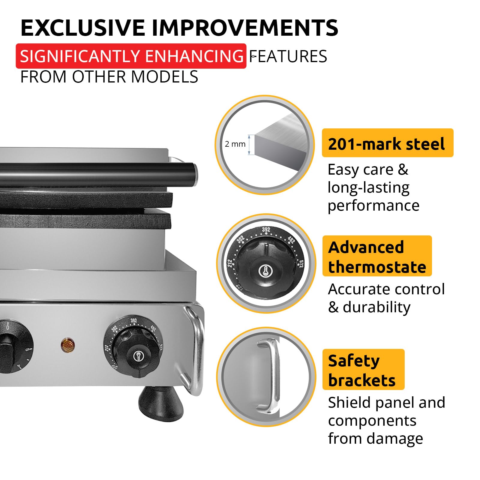 ALDKitchen Waffle Stick Maker - 4 Big Non-Stick Plates, 110V Electric Waffle Maker for Homemade Belgian Waffles on Sticks - Perfect for Breakfast, Snacks, Parties & Kids Lunch Box Treats