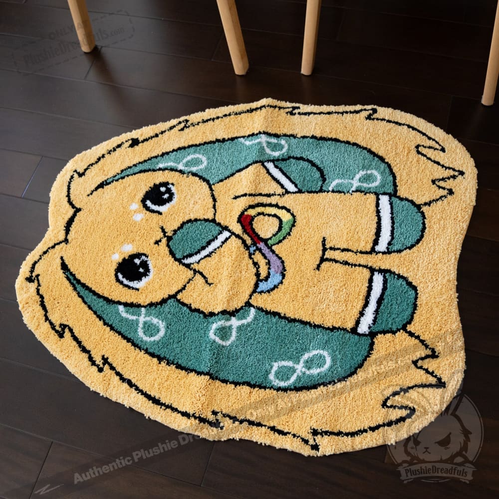 Soft Autism Sensory Rabbit Rug for Kids - Calming Textured Play Mat for Sensory Rooms, Therapy, and Home Decor