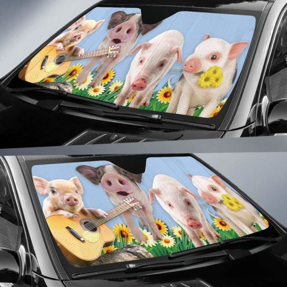 Auto Sun Shades for Car Windows - Pig 06 102507 - UV Protection & Heat Reduction for Summer Driving