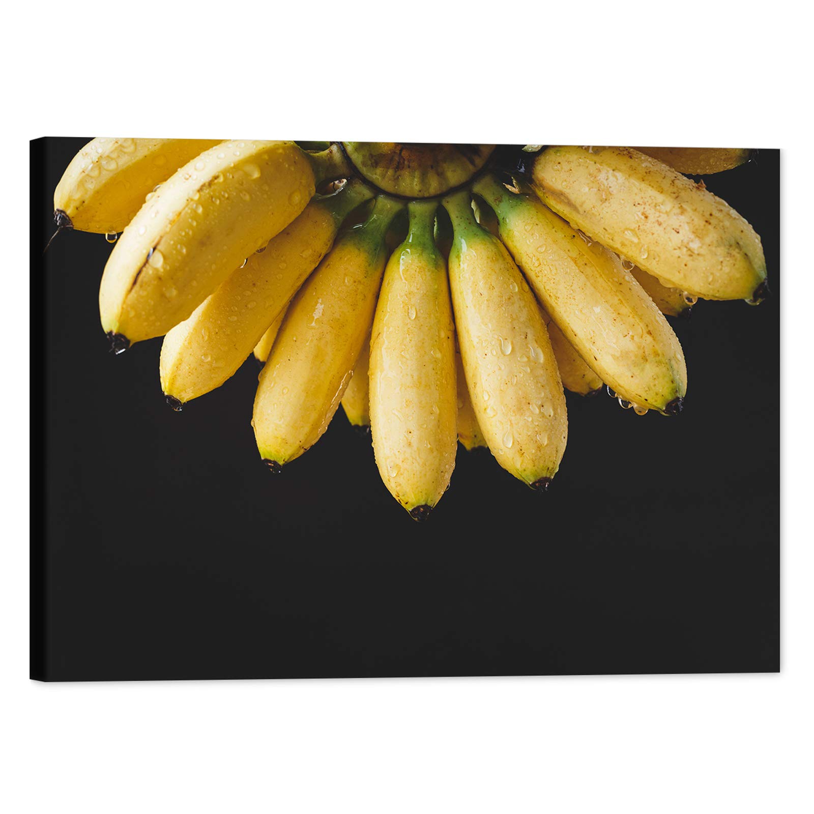 GUTTATY Banana Fruit Canvas Wall Art - 28x40 Inch Framed Kitchen Decor, Ready to Hang Painting for Dining Room, Restaurant & Home Decoration | Perfect for Farmhouse, Modern & Tropical Interior Design Styles