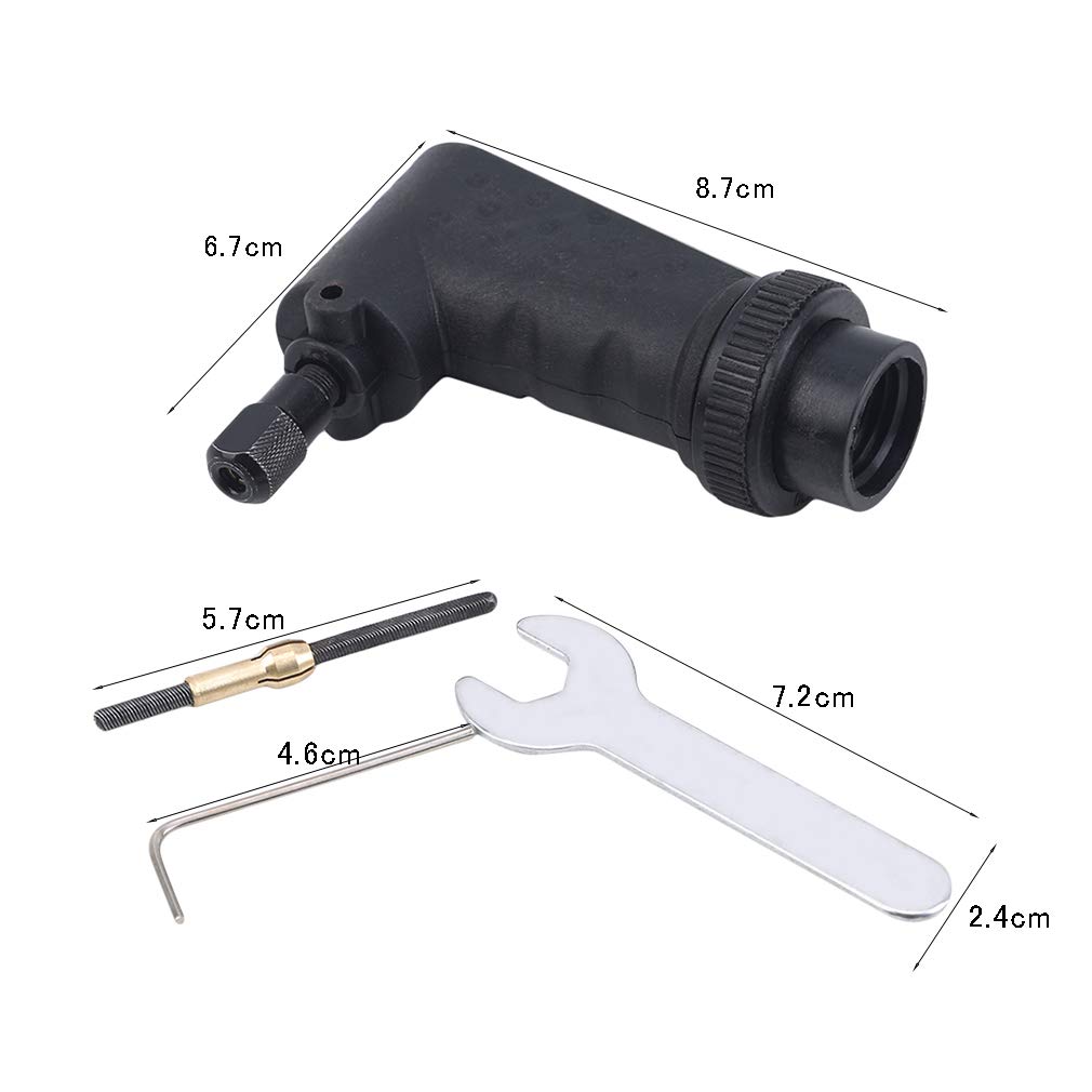 90 Degree Right Angle Grinder Attachment - Electric Rotary Tool Converter for Drills & Sanders - Perfect for Tight Spaces, DIY Projects & Metalworking