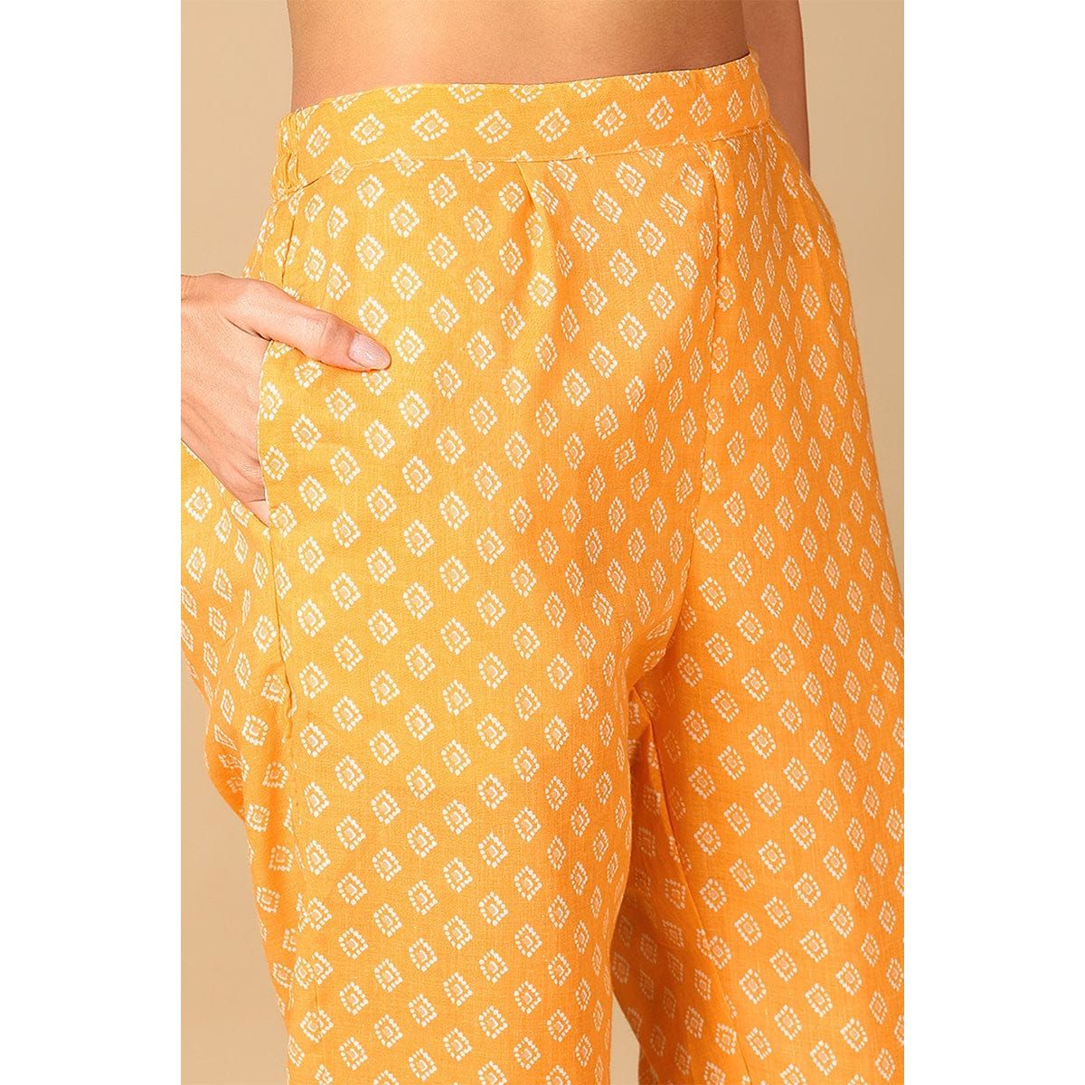 Stylish Yellow Cotton Kurta Set for Women | Festive & Party Wear | Comfortable Ethnic Outfit for Diwali, Weddings & Special Occasions