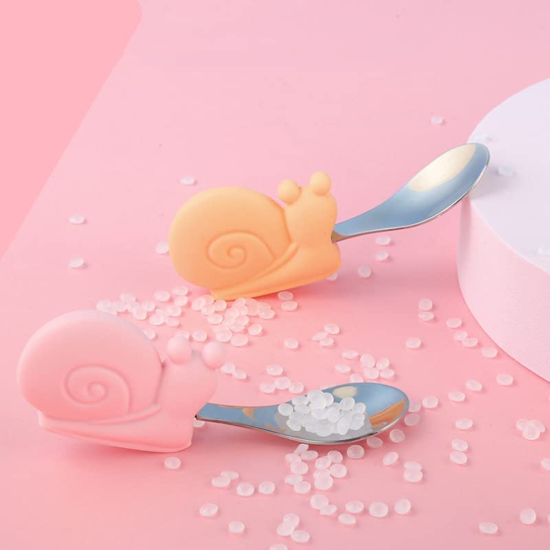 2-Piece Toddler Utensil Set - Soft Silicone Spoon & Fork with Easy-Grip Handle | BPA-Free Baby Feeding Tools | Perfect for Toddlers Learning to Eat | Includes 20-Piece Set in Blue