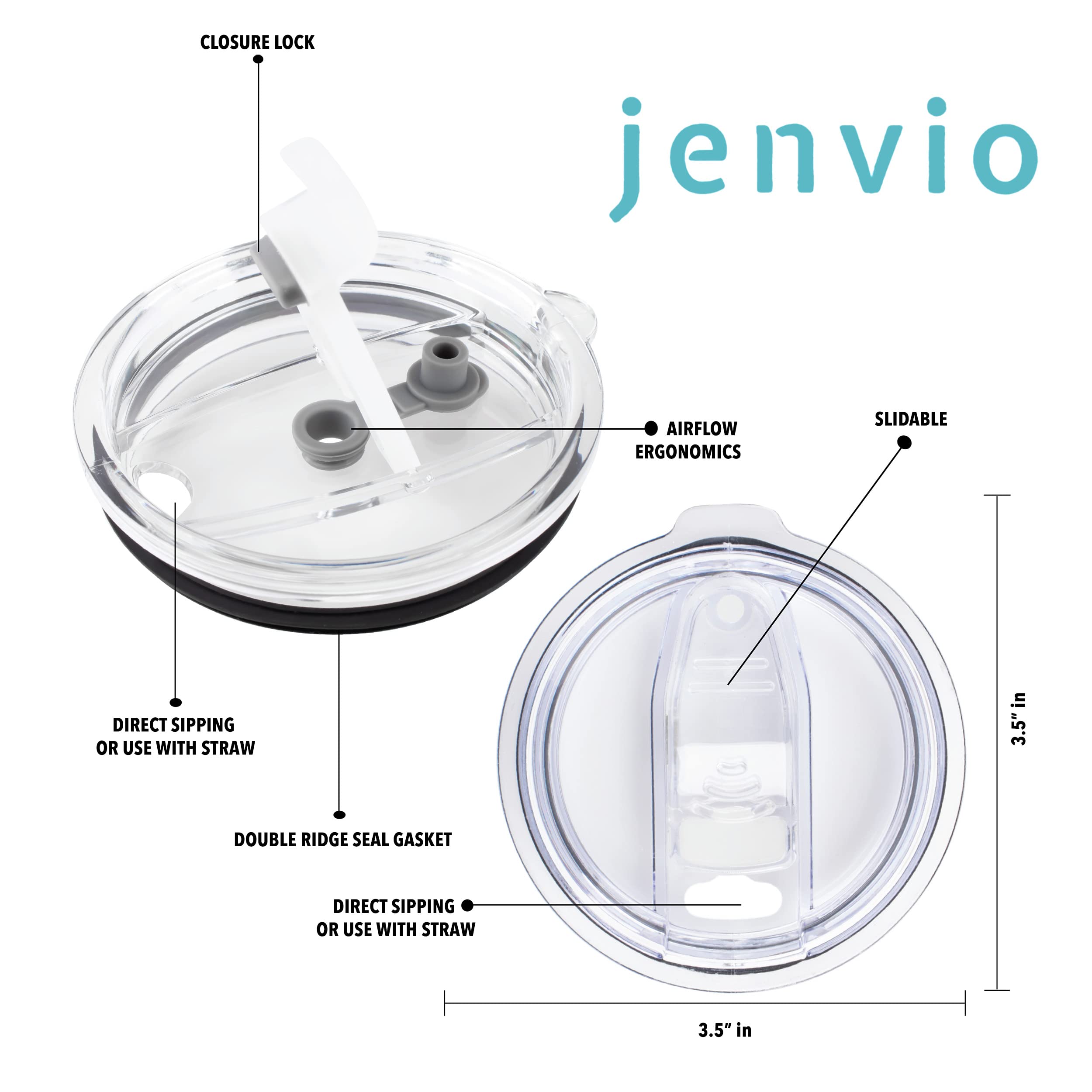 JENVIO 20oz Stainless Steel Travel Tumbler for Men - Double Wall Vacuum Insulated Coffee Mug with 2 Lids & 2 Straws - Funny Fishing Theme Gift for Valentine's Day, Birthday or Christmas - Perfect for Camping, Office & Outdoor Adventures