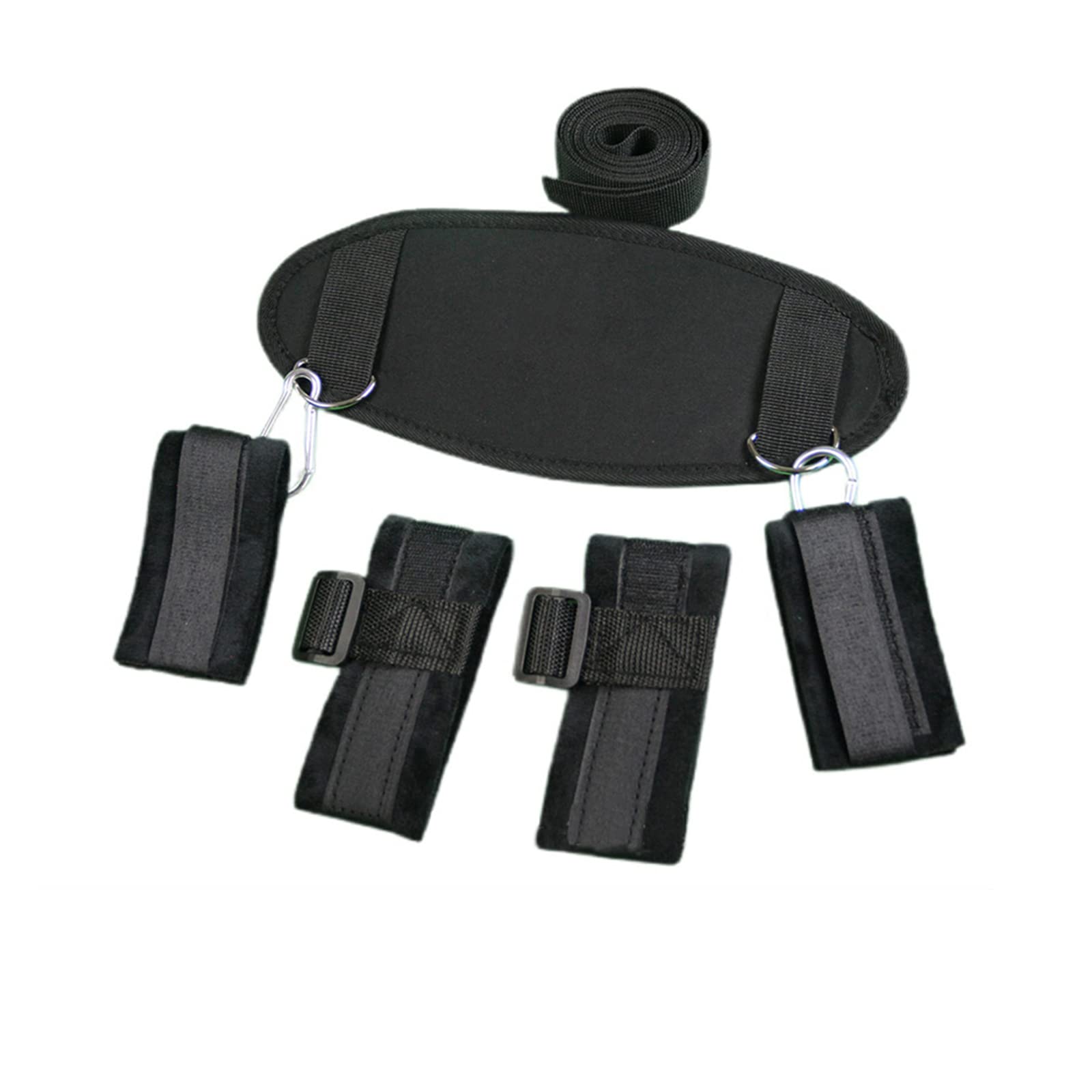 Premium BDSM Bondage Kit with Adjustable Wrist & Ankle Cuffs, Erotic Restraint Toys for Couples - Perfect for Spicing Up Your Bedroom Play & Roleplay Scenes