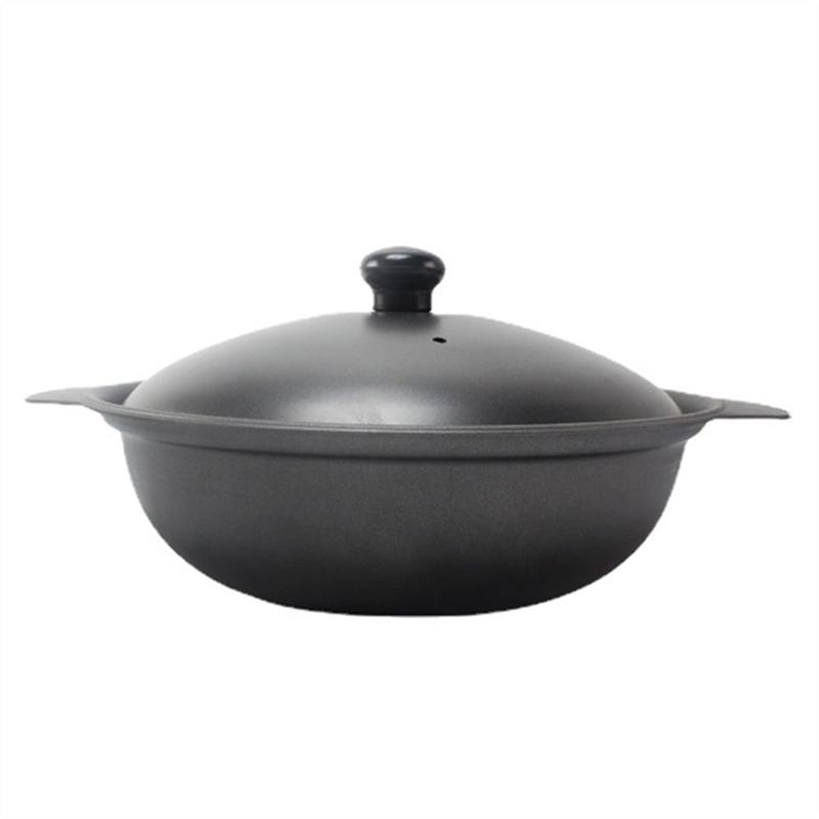 Premium Ceramic Casserole Pot with Cast Iron Lid - 24X20X5CM Heavy Duty Braising Pan for Chicken, Rice & Stews - Durable Kitchen Cookware for Oven, Stovetop & Serving - Perfect for Family Dinners & Entertaining