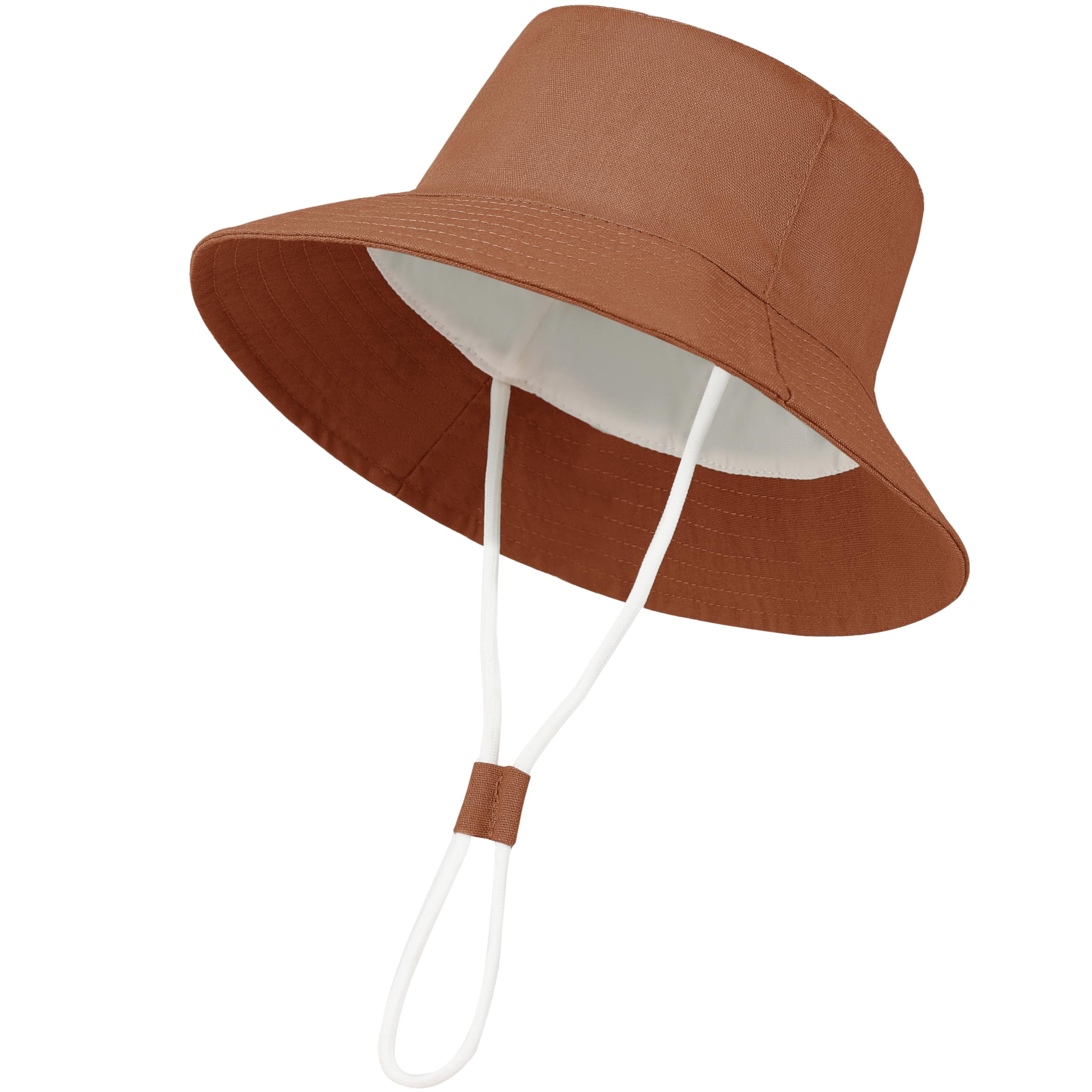 Baby Sun Hat UPF 50+ - UV Protection Toddler Bucket Hat for Boys & Girls - Wide Brim Summer Beach Hat for Outdoor Play, Swimming, Park & Travel