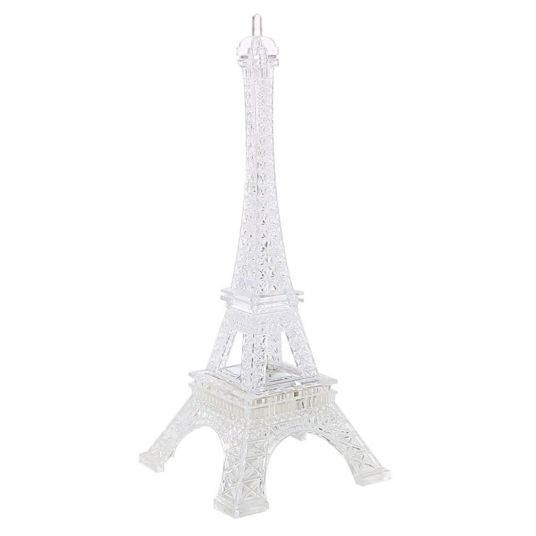 7.6 Inch Colorful LED Eiffel Tower Lamp - Romantic Night Light for Bedroom, Desk & Home Decor - Perfect Gift for Paris Lovers & Mood Lighting