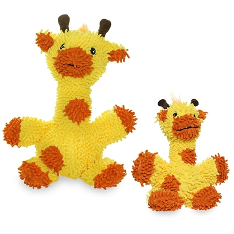 Premium Microfiber Squeaky Dog Toy - Ball Giraffe Design (Mini & Regular Size) for Playtime, Training & Chewing Fun