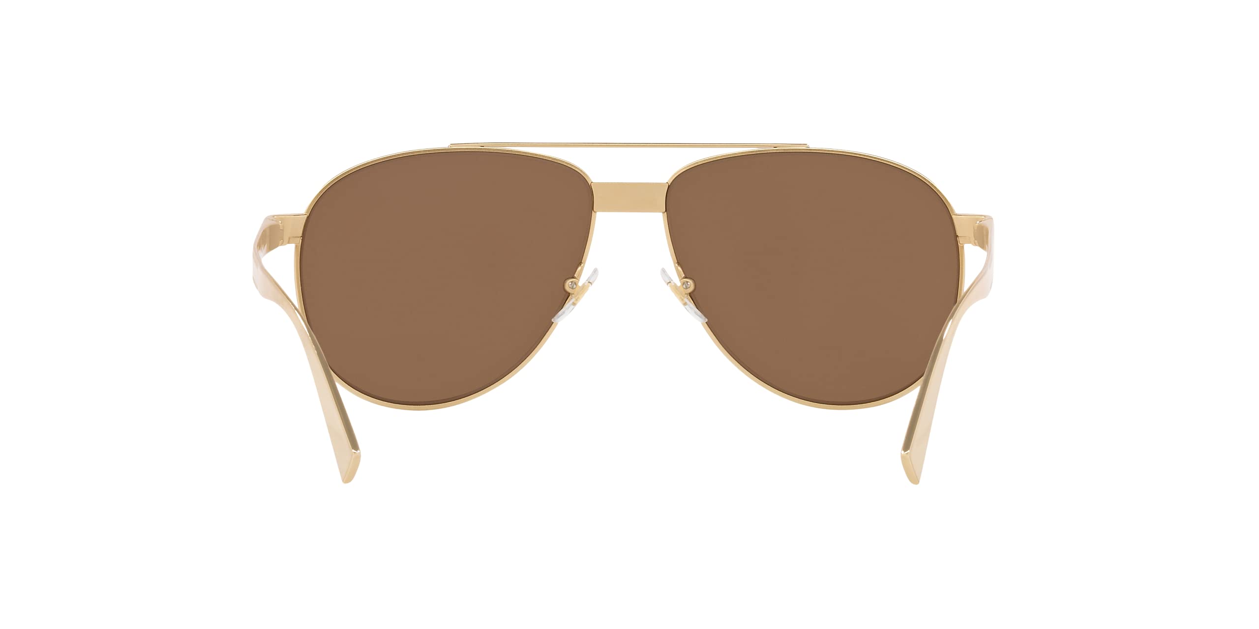 Versace Men's Sunglasses - Gold Frame with Dark Brown Lenses, 58mm UV Protection - Luxury Designer Shades for Driving, Beach & Outdoor Activities