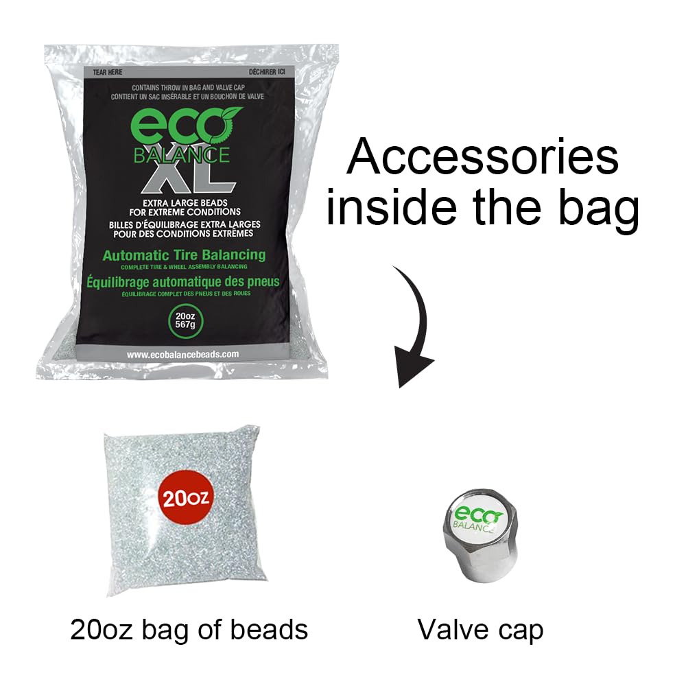 ECO Balance 20-ECOXL12 ECO XL Extreme Condition Tire Balancing Beads - 12 Pack (20oz Each) for Off-Road Vehicles & Light Duty Trucks | Wheel Weights Alternative | Improve Ride Comfort on Rough Terrain & Highway Driving