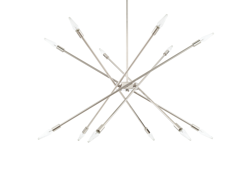 Norman 12-Light Modern Crystal Chandelier - Elegant Dining Room Lighting Fixture for Home Decor | Perfect for Living Room, Bedroom & Entryway