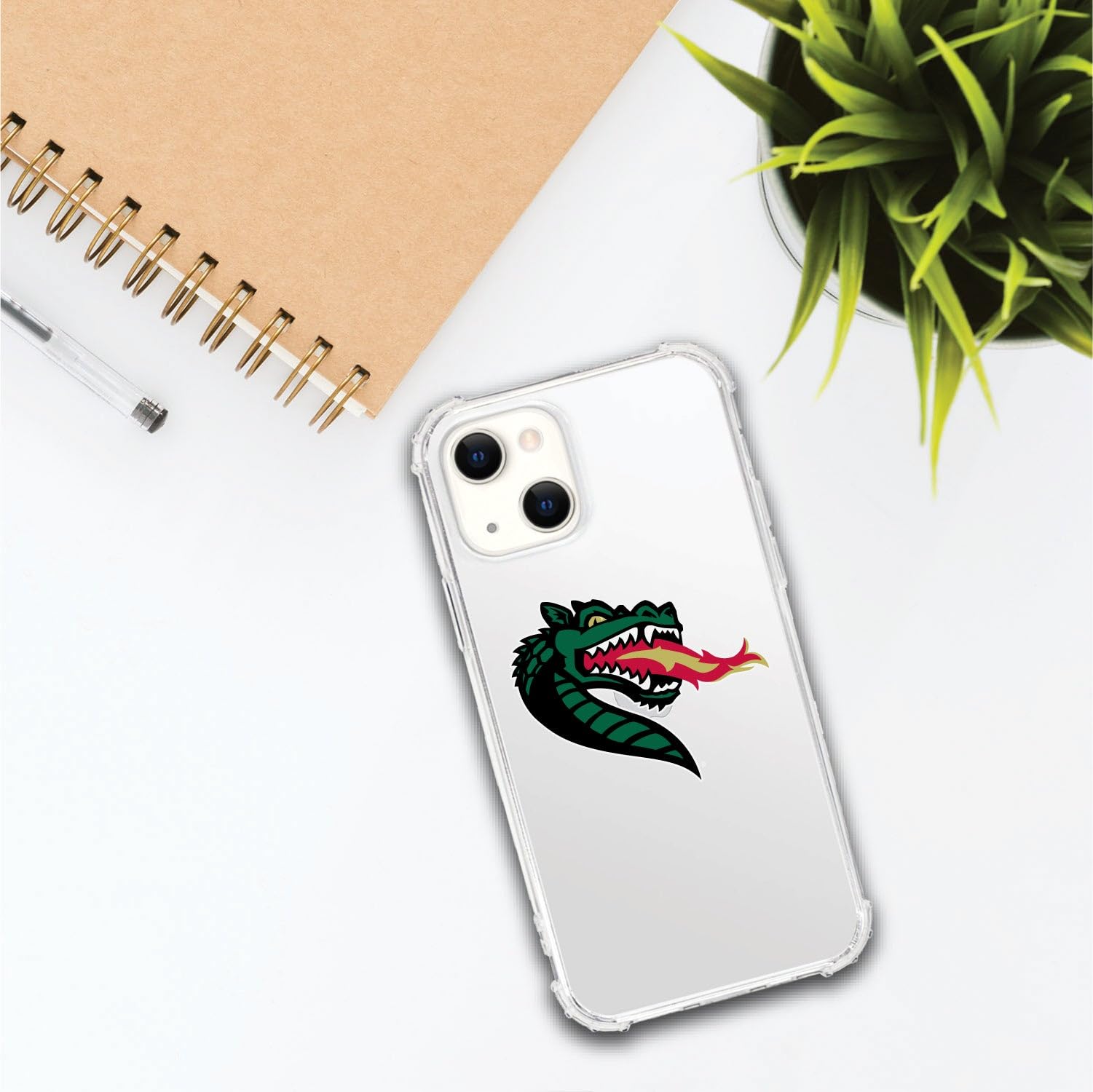 OTM Essentials Durable Tough Edge Phone Case for iPhone 13 Pro - Classic White | University of Alabama at Birmingham Design | Perfect for School, Work & Everyday Protection