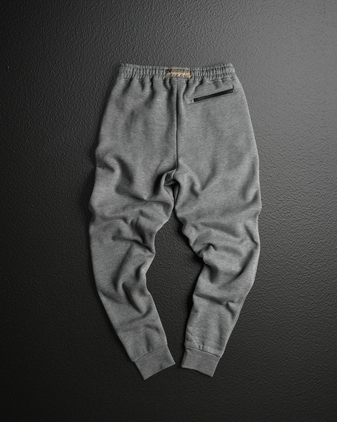 Premium Embroidered Fitted Jogger Pants for Men & Women - Soft Grey Cotton Lounge Pants for Gym, Yoga, Running & Casual Wear