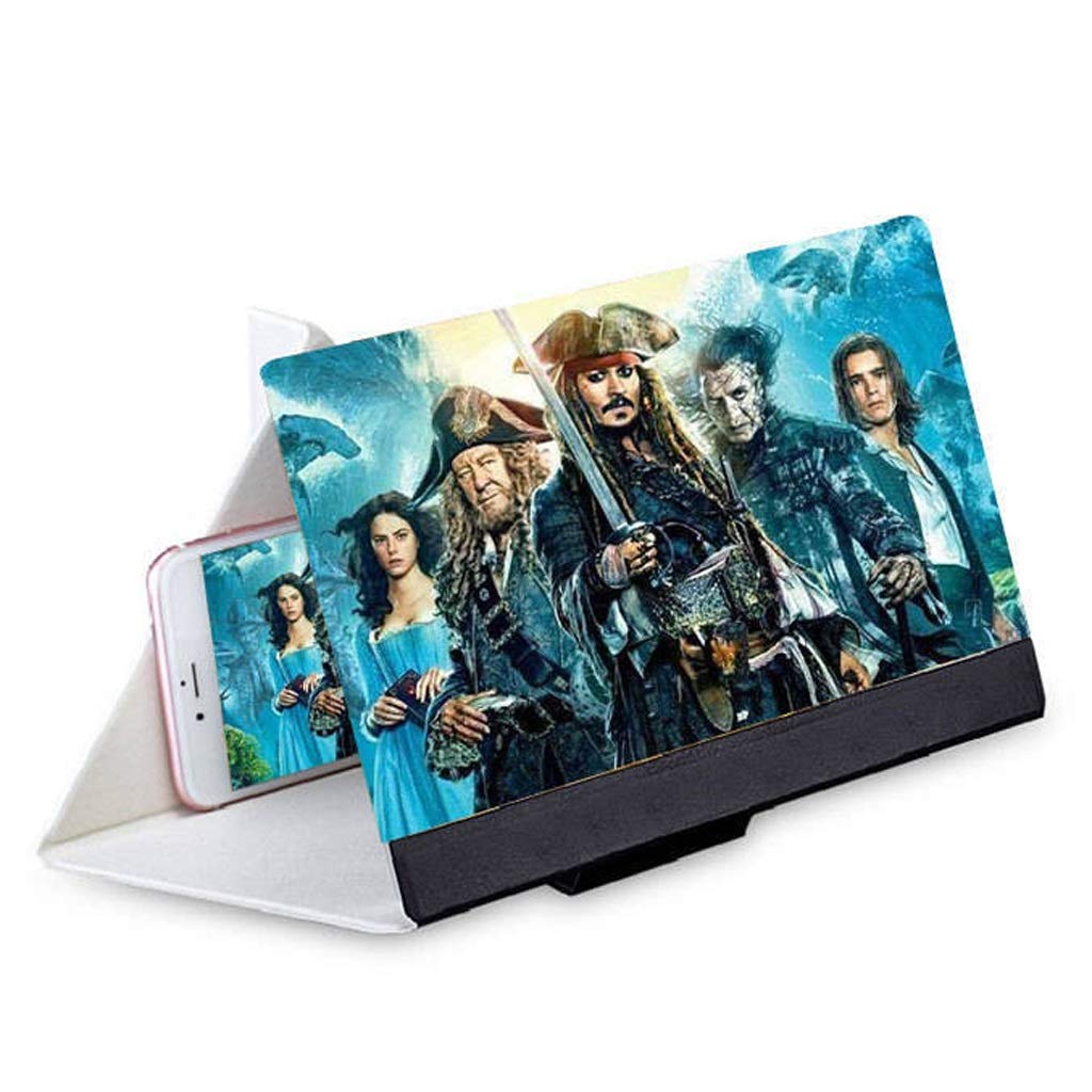 3D Phone Screen Amplifier - 12-inch HD Anti-Glare Mobile Phone Screen Magnifier with Stand | Universal for iPhone, Samsung & All Smartphones | Home Theater, Gaming & Movie Watching Experience