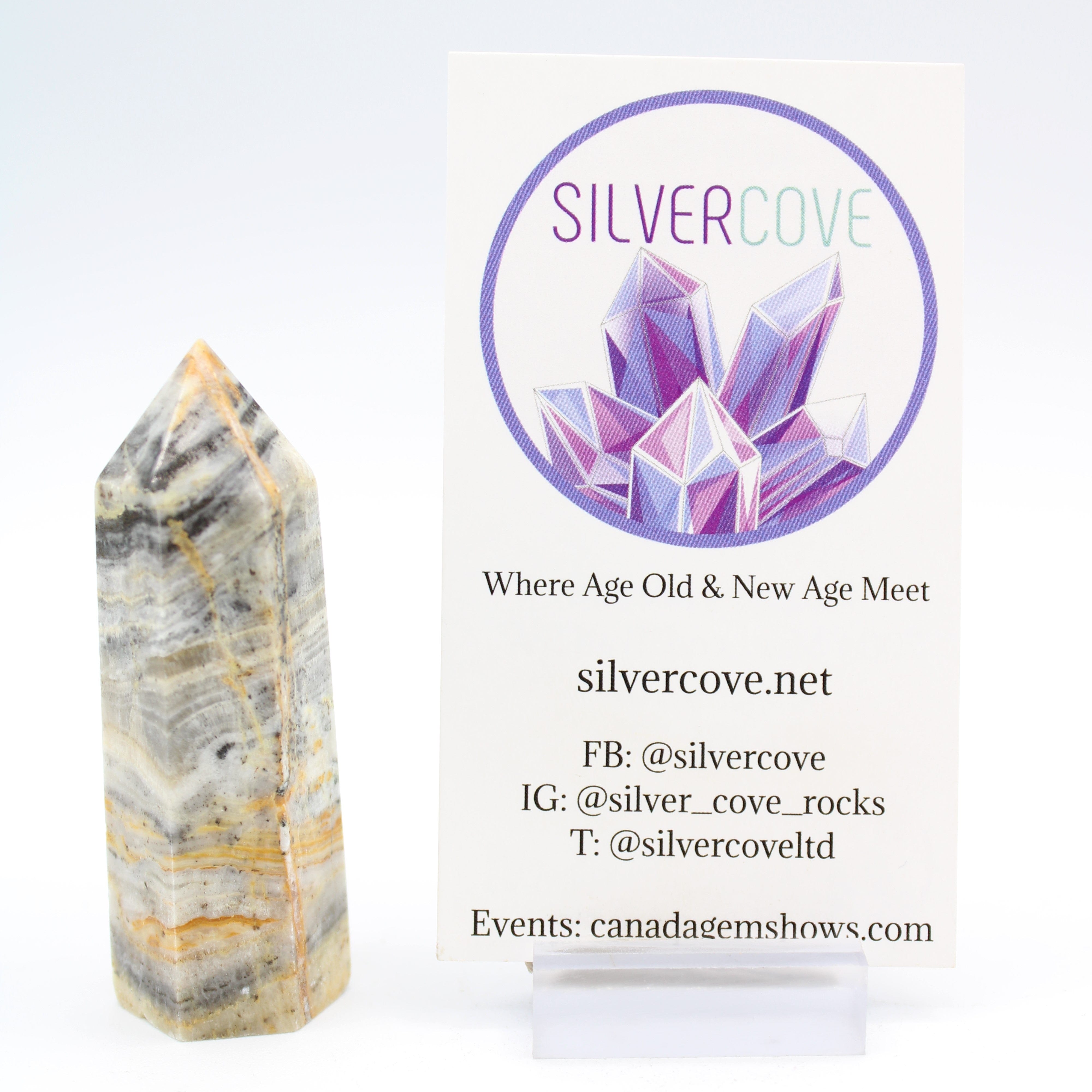 Natural Crazy Lace Agate Crystal Tower - Healing Stone for Meditation, Reiki & Home Decor | Perfect for Yoga Spaces, Office Desks & Gift Giving