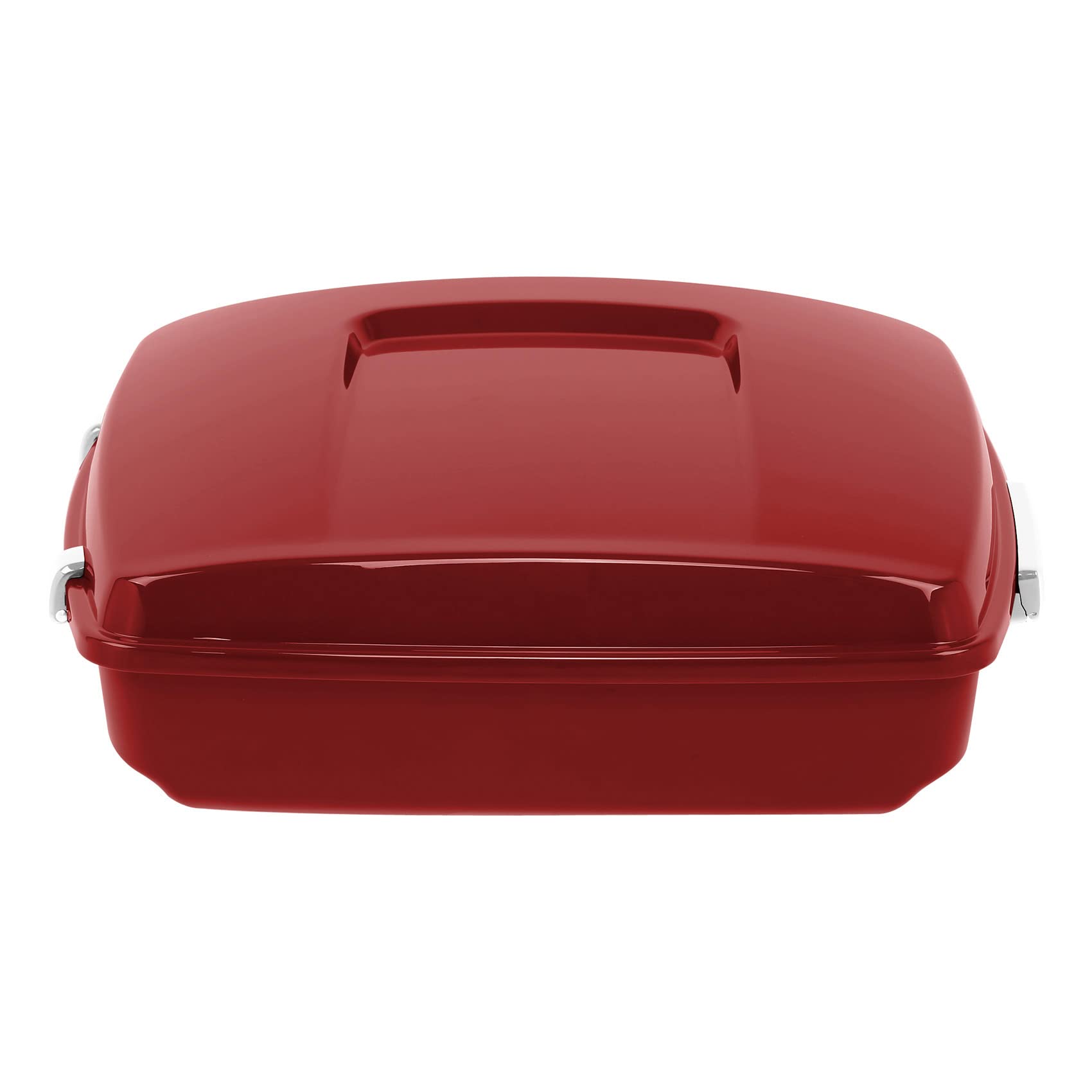 SLMOTO Wicked Red Chopped Tour Pack Trunk for Harley Touring Models 2014-2023 - Road King, Road Glide, Street Glide, Electra Glide & CVO | Durable Motorcycle Luggage Storage for Long Rides & Road Trips