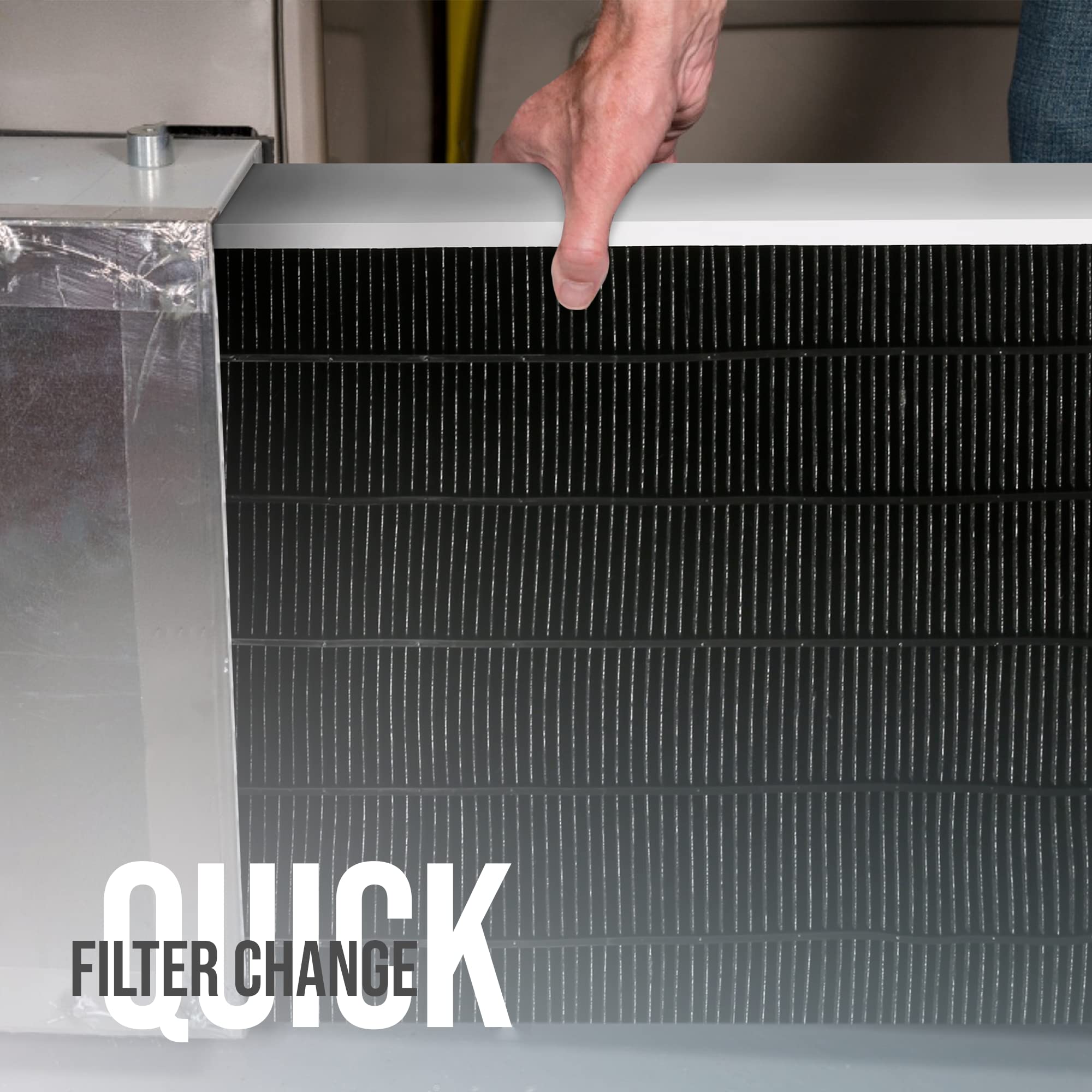 Lennox X6672 16x25x5 MERV 16 Furnace Air Filter - Healthy Climate Carbon Clean HVAC System Replacement - for Home, Office & Commercial Use - Includes Free Wholesalehome Cleaning Cloth - Improves Indoor Air Quality & Reduces Allergens