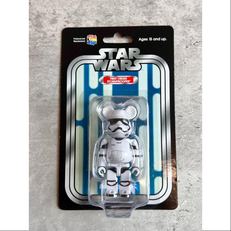 Limited Edition Be@rbrick 100% STAR WARS First Order Stormtrooper Collectible Figure - Medicom Toy Japan - Perfect for Display, Gifts & Star Wars Fans Collection
