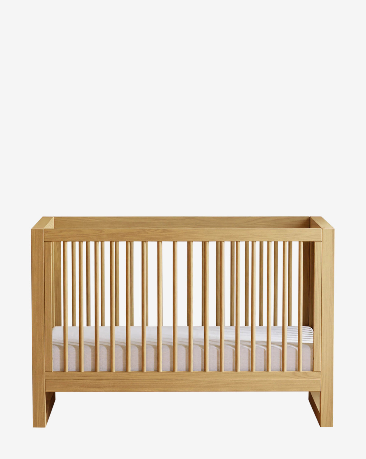 Nantucket 3-in-1 Convertible Baby Crib with Toddler Bed Conversion Kit - White Nursery Furniture for Newborn to Toddler Transition | Perfect for Modern Nursery & Daycare Centers