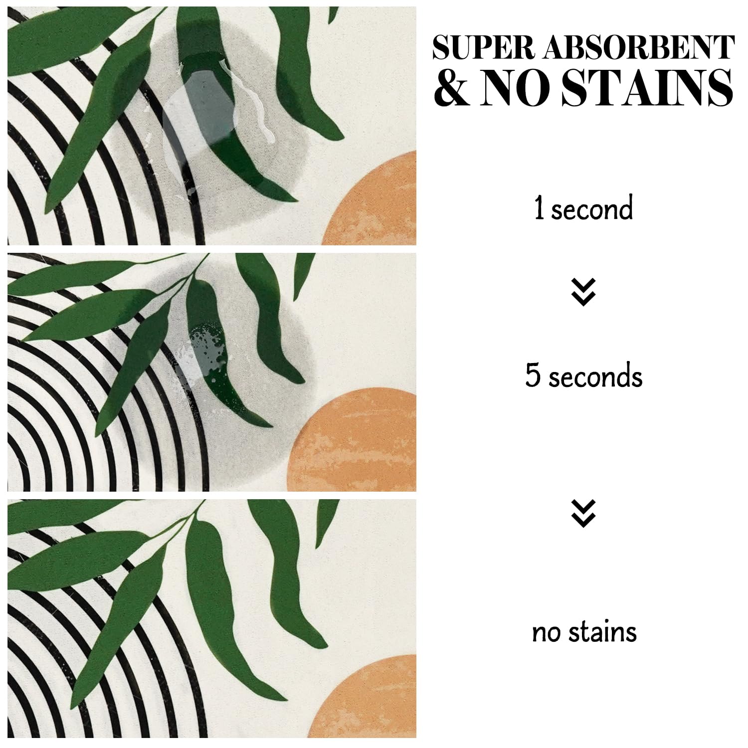 Super Absorbent Dog Food Mats for Floors | Non-Slip Pet Feeding Mat for Cats & Dogs | Eco-Friendly Boho Style Placemat for Food & Water Bowls | Perfect for Messy Eaters & Kitchen Floor Protection